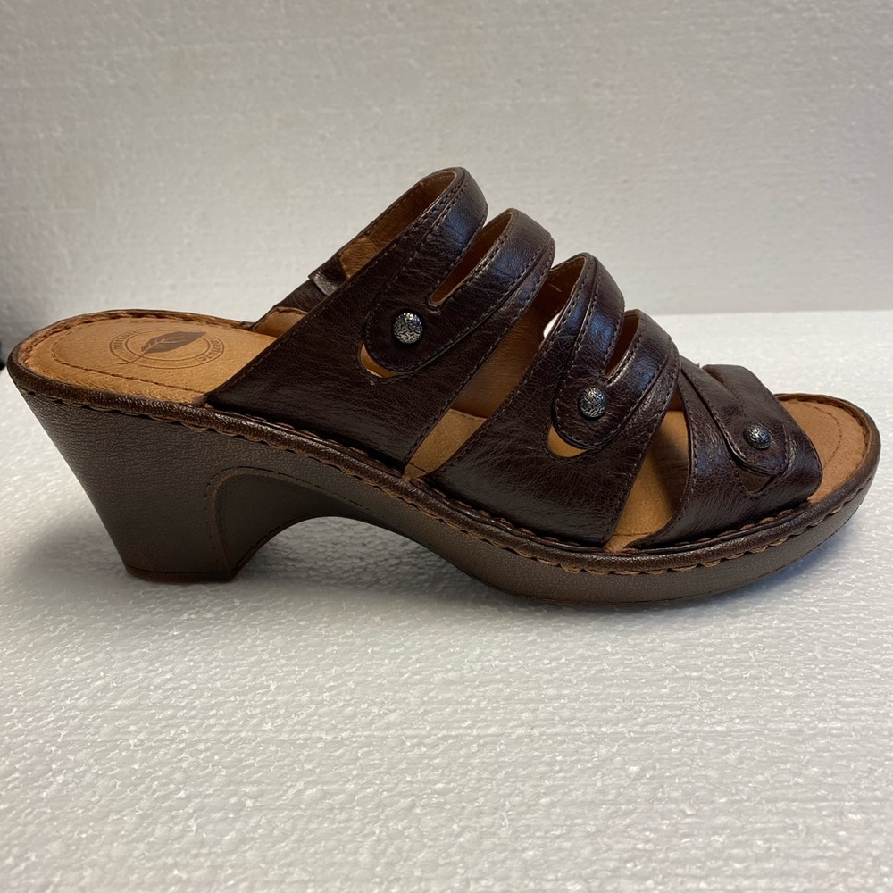 Nurture leather wedge sandals - Picture 3 of 11